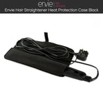 Envie Hair Straightener Heat Protection Storage Case Black Foldable Flat Iron Bag