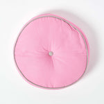 Round Plain Floor Cushion | 43cm x 43cm | Pink