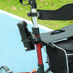 Fully Folding Rollator Walker With Seat, Red