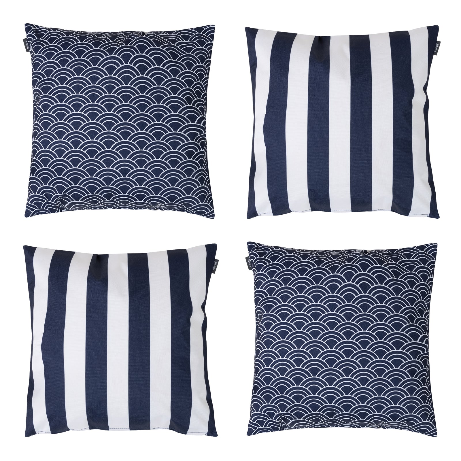 Deck Stripe Set Of 4 Outdoor Cushion