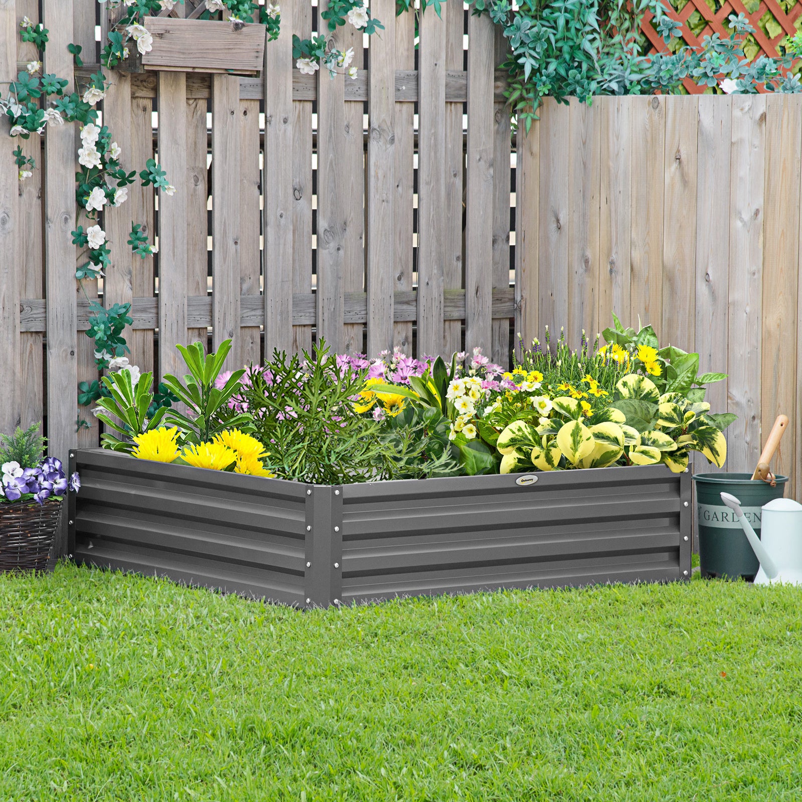 432l Raised Garden Bed Gardner Frame Kit | Gray