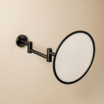 Wall Magnifying Mirror, Brushed Black Pvd Architect Sp (x5)