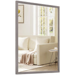 70x50cm Wall Bathroom Mirror For Home Decor, Vanity Mirror | Grey