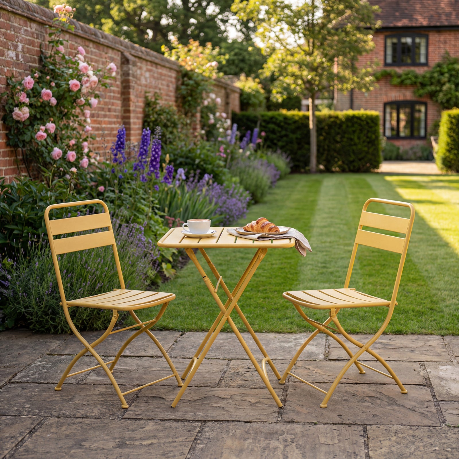 Colourways Vibrant Folding Patio Or Balcony Set | Yellow