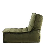 Dolce Velvet Bean Bag Lounger | Olive