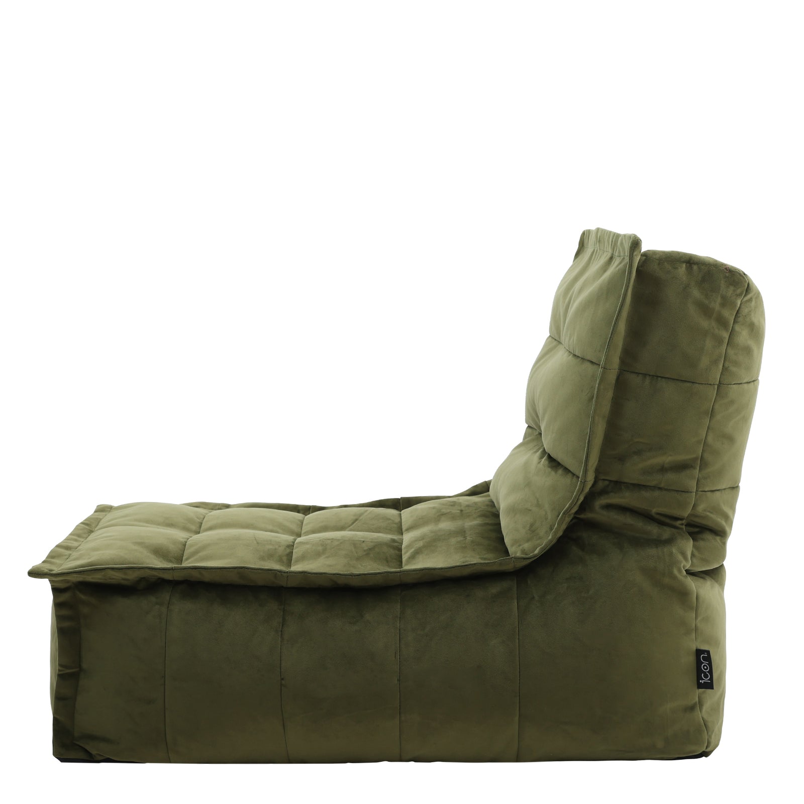 Dolce Velvet Bean Bag Lounger | Olive