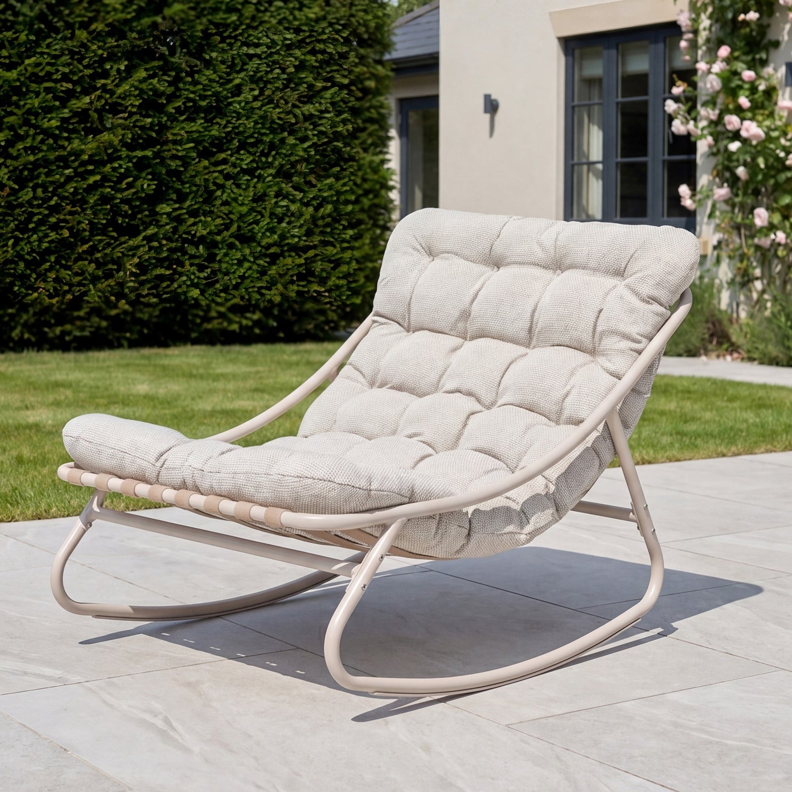 Softrock Outdoor Rocking Chair | One Size | Stone