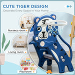 Kids Slide With Basketball Hoop, Basketball, For 18-36 Months | Blue
