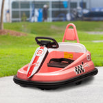 6v Kids Bumper Car, 360° Rotation Waltz Car W/ 2 Speeds | Pink