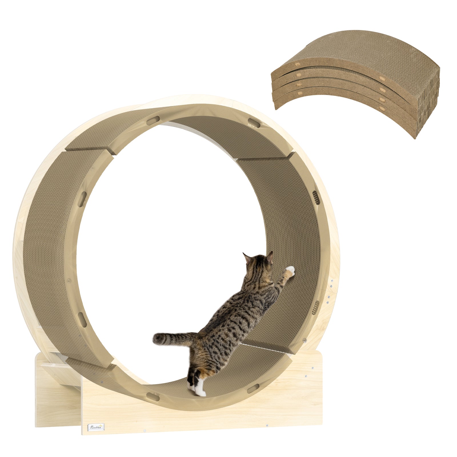 4pcs Cat Scratch Pad Reversible, Replacement For Cat Treadmill, 55 X 26cm