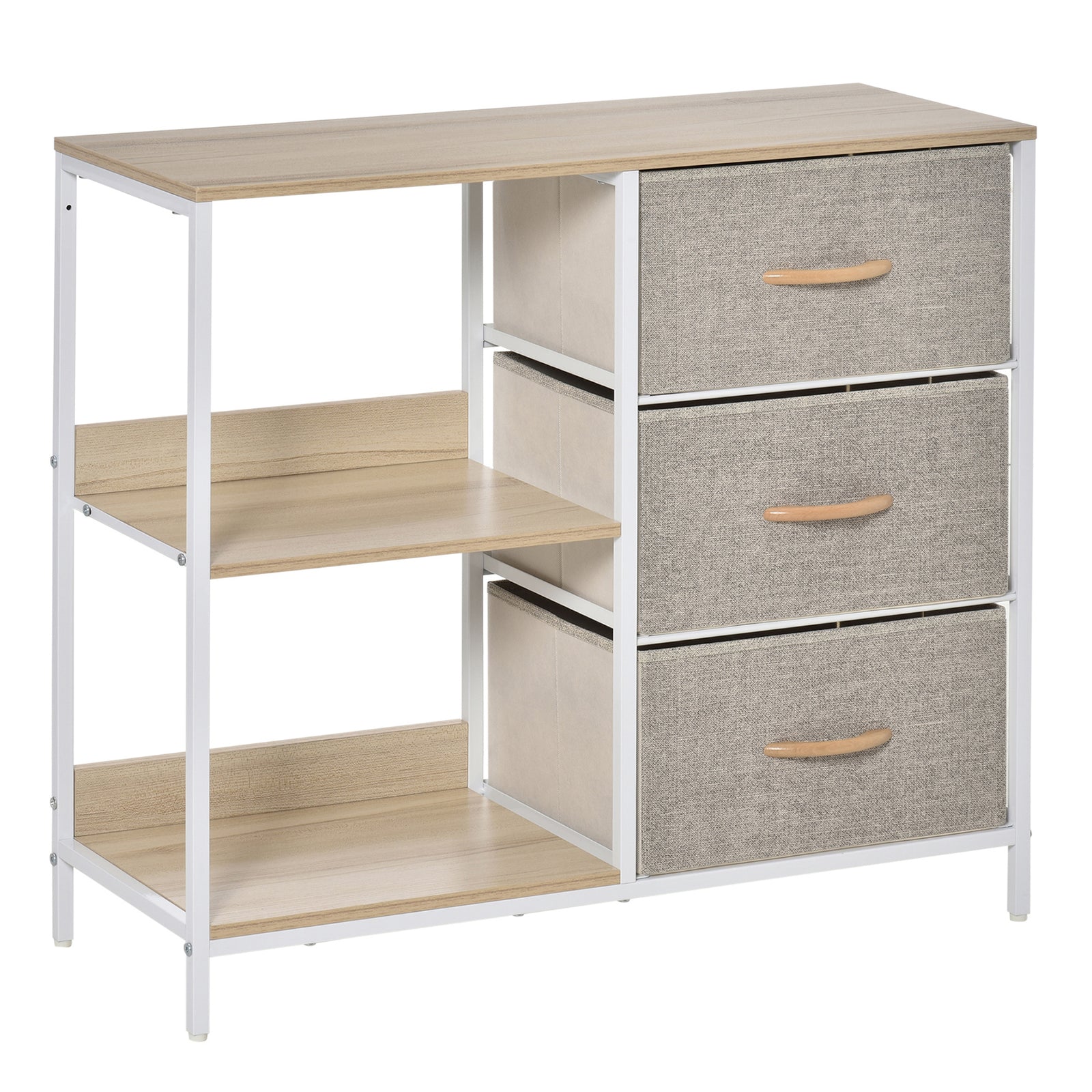 Chest Dresser Tower With 3 Drawers Storage Cabinet Organizer | One Size | Beige