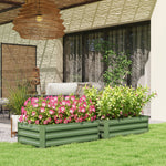 Raised Beds For Garden, 100x60x30cm, Green | Green