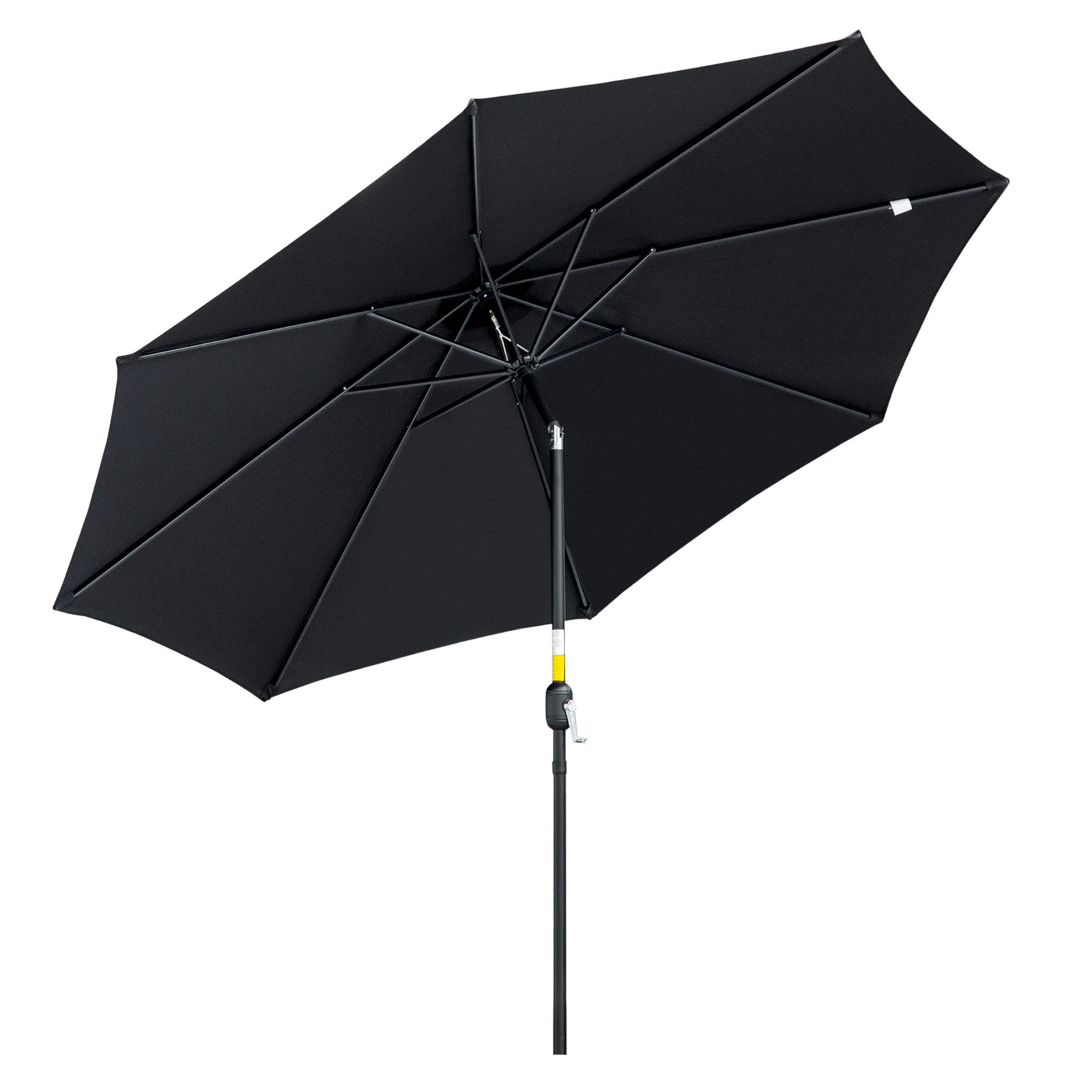 3m Patio Umbrella With Tilt And Crank | Black