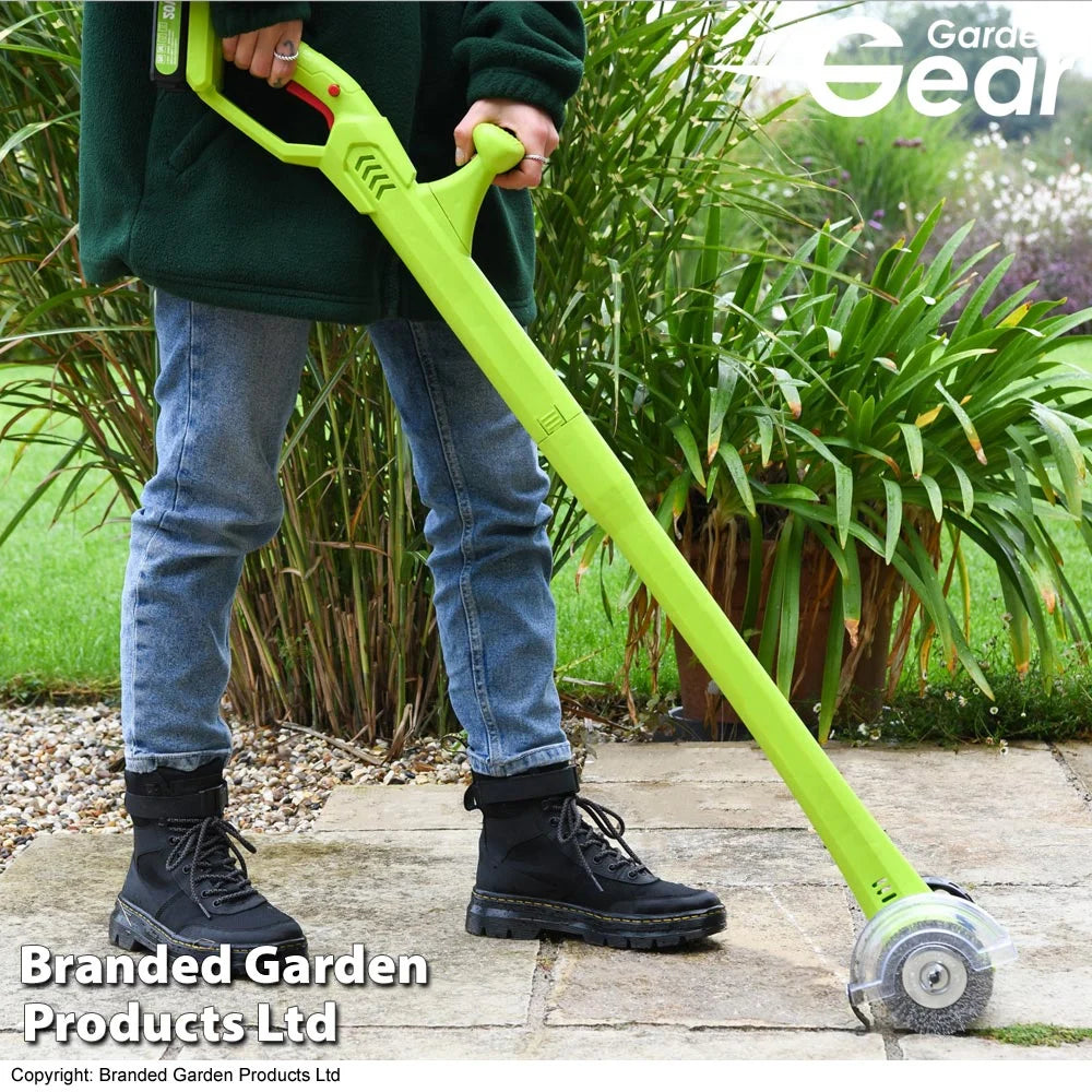 Garden_Gear 20v Cordless Weed Sweeper With Spare Brushes