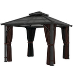 3x3m Hardtop Gazebo With 7mm Double Polycarbonate Roof