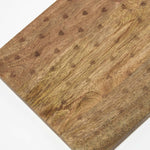 HOMESCAPES Etched Heart Mango Wood Chopping Board