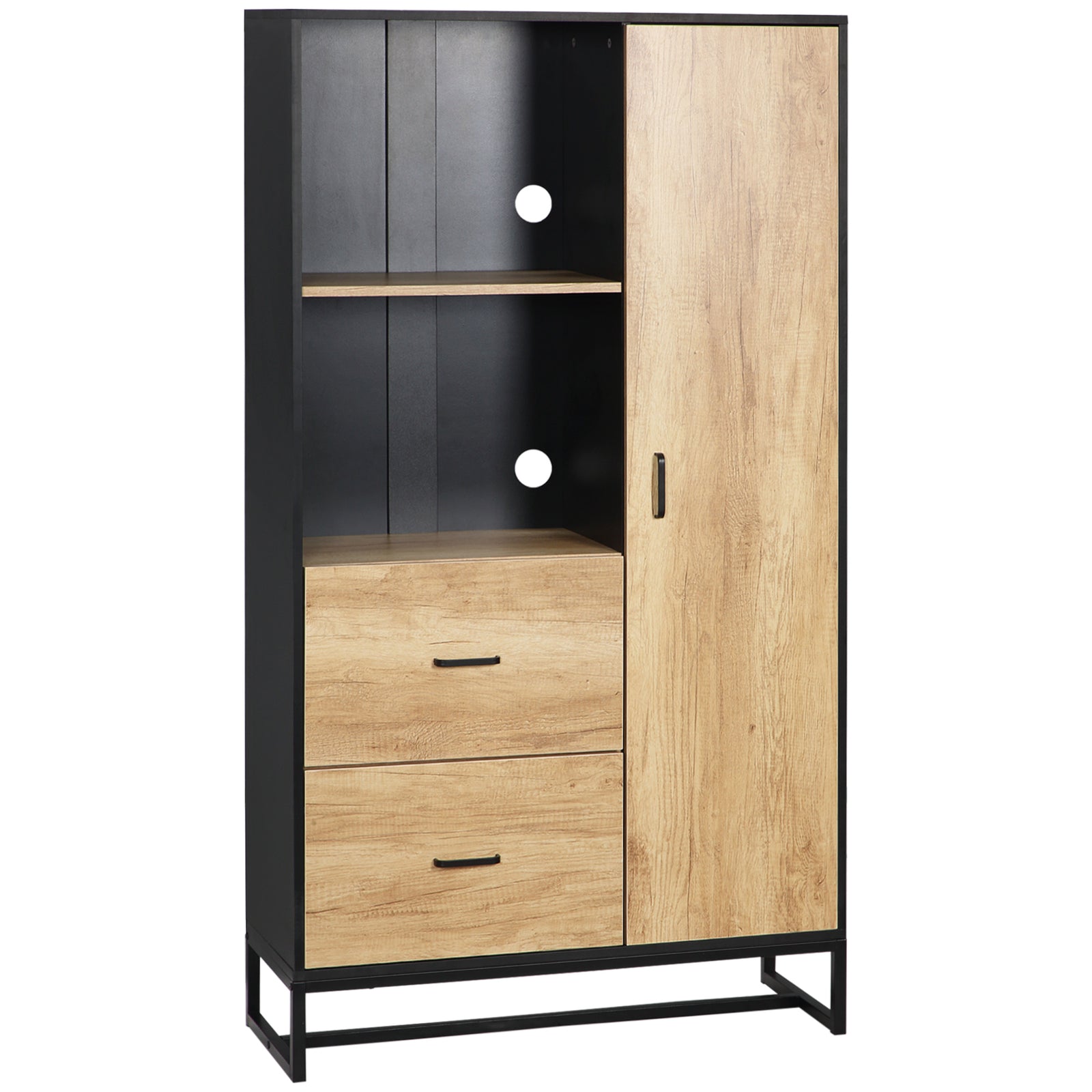 Microwave Stand With Storage Cabinet