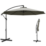 3(m) Banana Parasol Cantilever Umbrella Garden | Light Grey