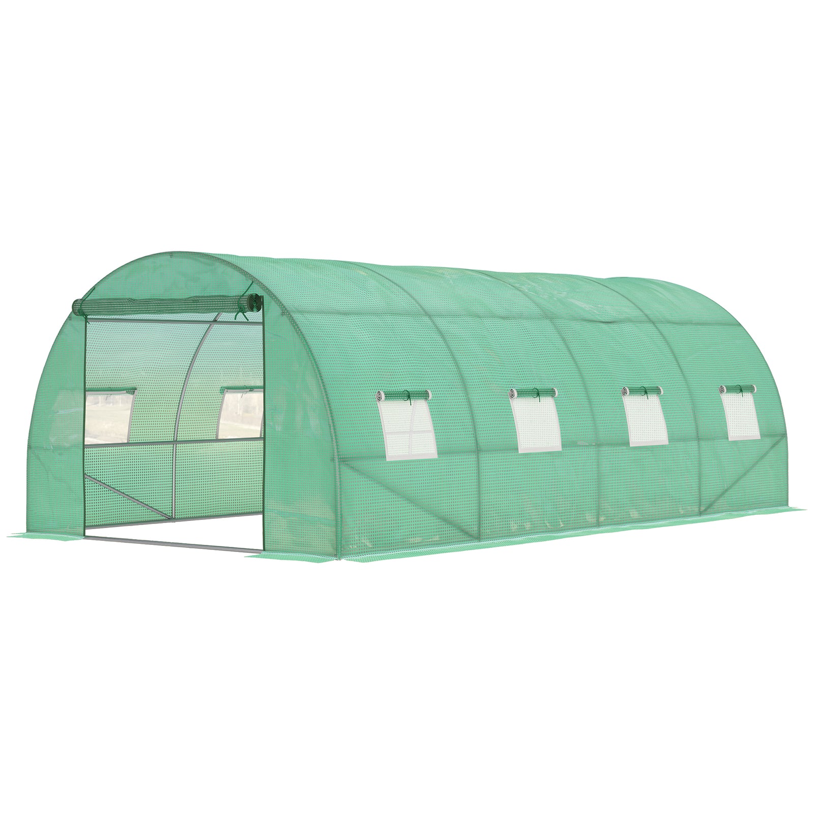 Walk-in  Polytunnel Greenhouse 6x3m