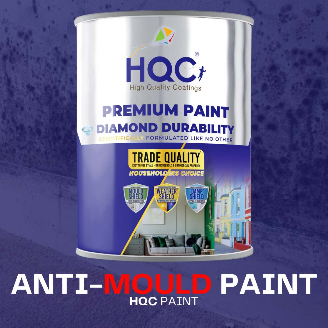 HQC Paint Anti Mould Paint - Prevents Mould On Interior Walls & Ceilings