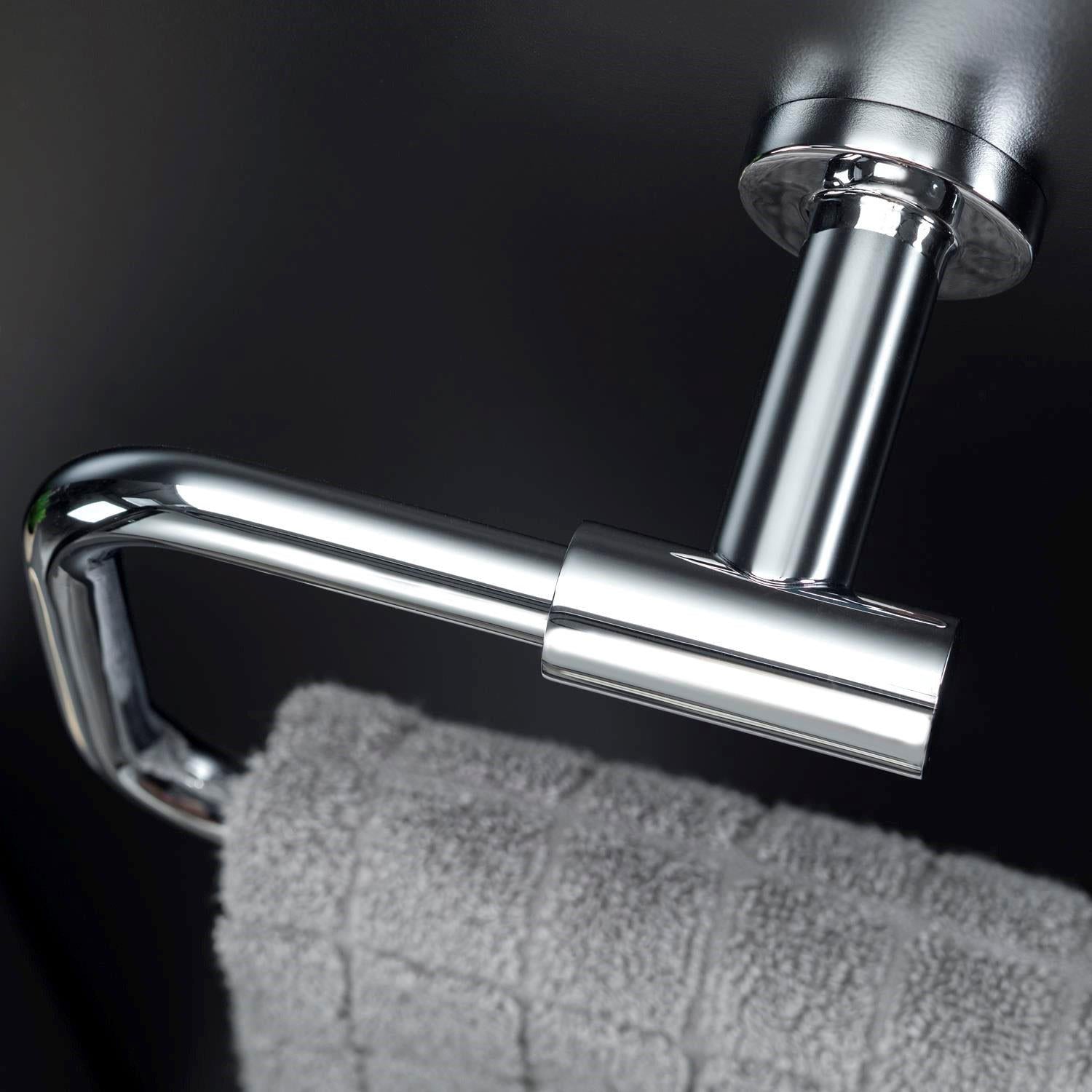 Towel Ring 22,5cm, Silver, Anti-corrosion, Architect S+ Collection