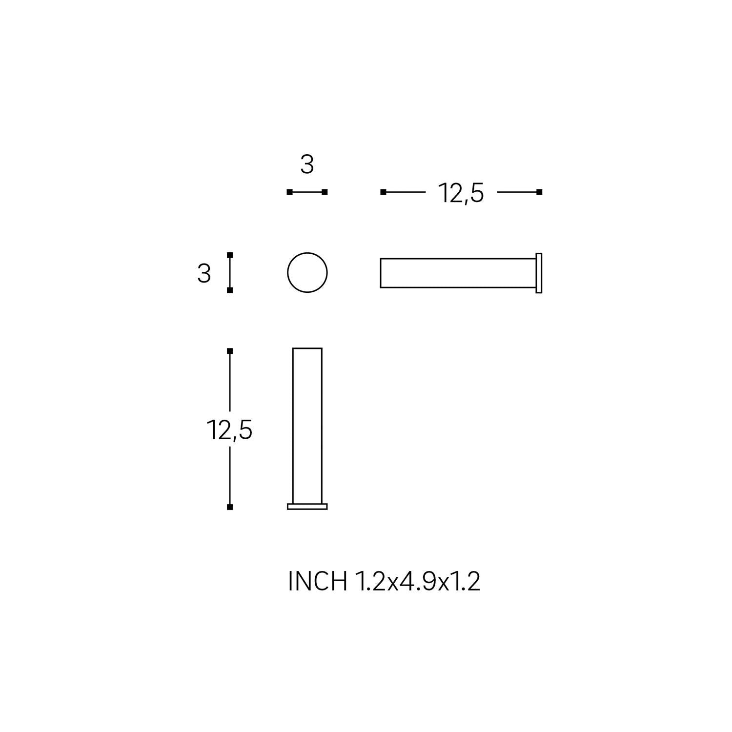 Paper Holder Without Cover Matt Stainless Steel Logic