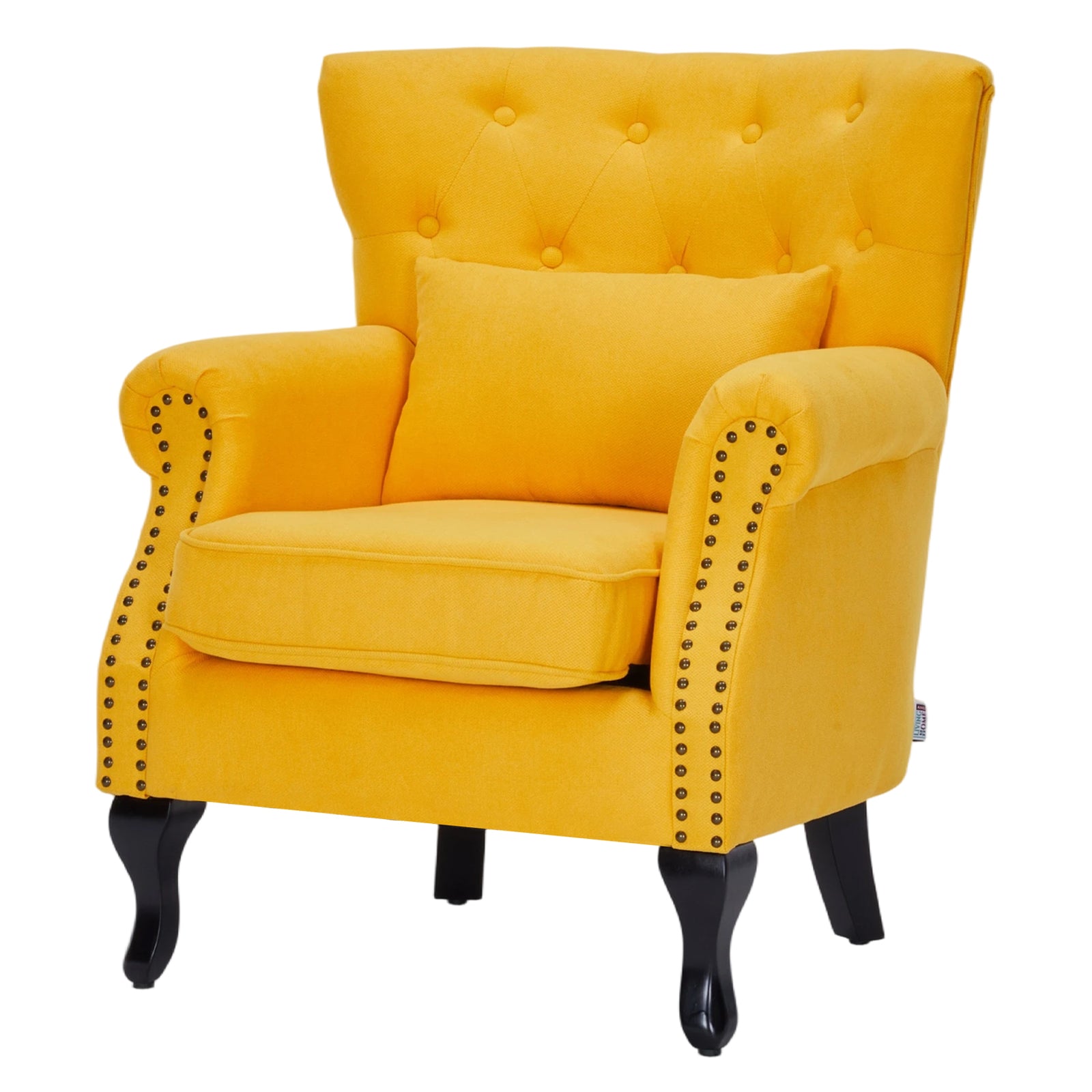 Breeins Vintage Armchair With Lumbar Pillow