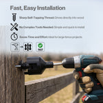 Electric Fence Insulators Grooved Pp+pe Black 120pc | Black