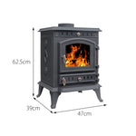 Cast Iron Wood And Charcoal Burning Stove | 7kw | Cast Iron