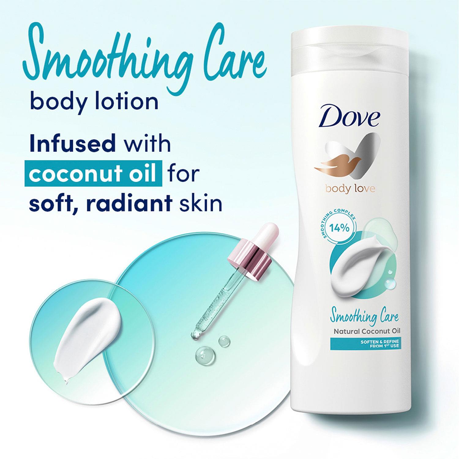 Body Lotion Smoothing Care Natural Coconut Oil For All Skin Types, 3x400ml