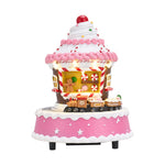 Christmas Xmas Cake Music Box Ornament With Warm Lights