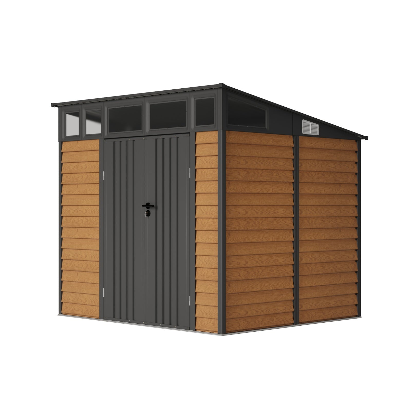 Breeins 8x7 Ft Large Metal Garden Tool Storage Shed