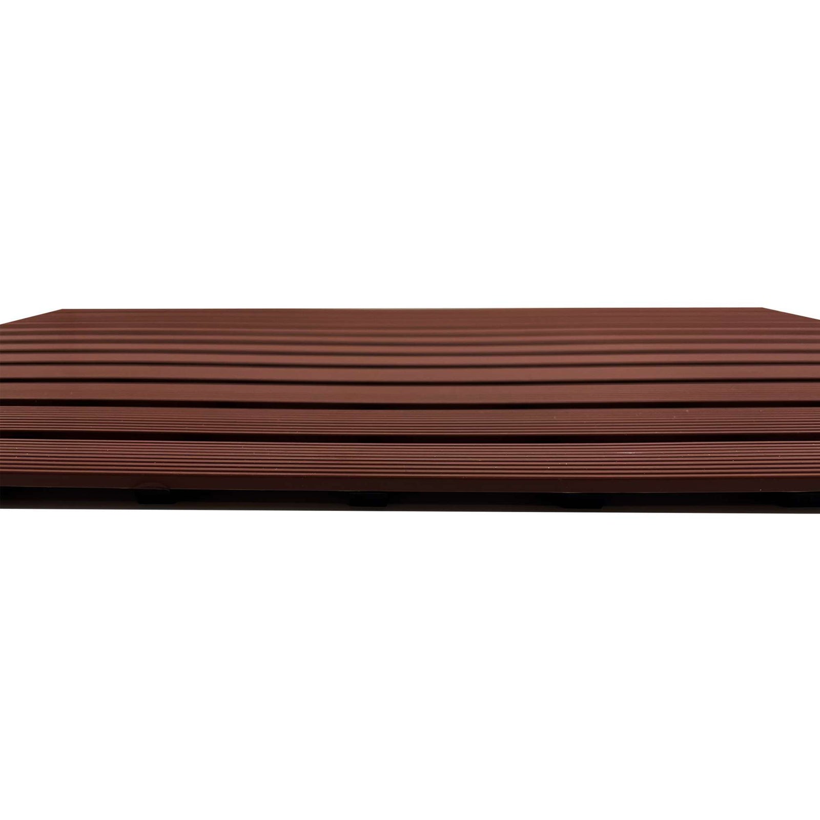 Non-slip Pvc Duckboard Shower Mat  - 61cm X 43cm | Brown
