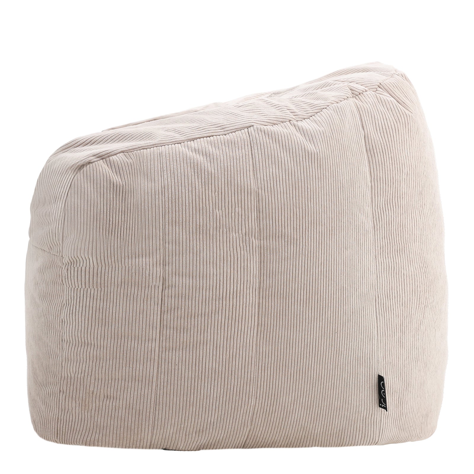 Cora Fine Cord Xl Bean Bag Sofa | Beige