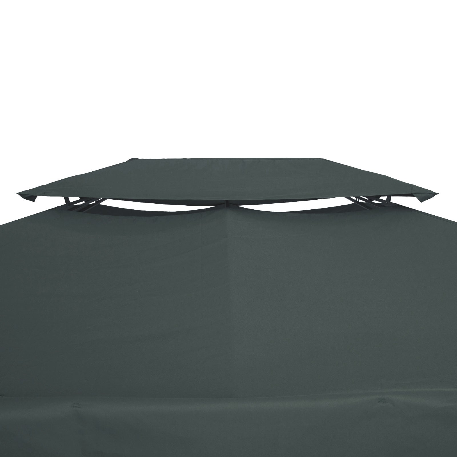 3x4m Gazebo Replacement Roof Canopy 2 Tier Top Uv Cover | Charcoal Gray