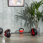 20kg Adjustable Barbell Set For Home Gym | Black