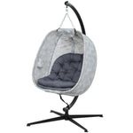 Hanging Egg Chair Outdoor Indoor Swing Chair, Folding Basket