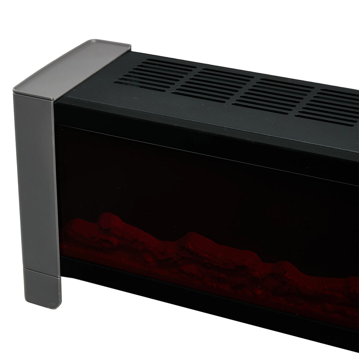1000w/2000w Convection Baseboard Heater With Flame Effect & Timer