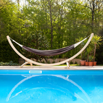 Barbados Mocca Double Cotton Traditional Garden Hammock With Bag