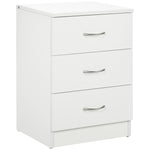Modern 3 Drawers Side Cabinet, Wooden Bedside Table