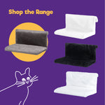 Petlicity Grey Radiator Cat Bed With Removable Faux Fur Cover And Frame