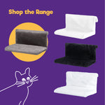 Petlicity Grey Radiator Cat Bed With Removable Faux Fur Cover And Frame
