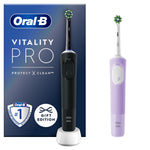 Vitality Pro Duo Rechargeable Electric Toothbrush, Black & Lilac