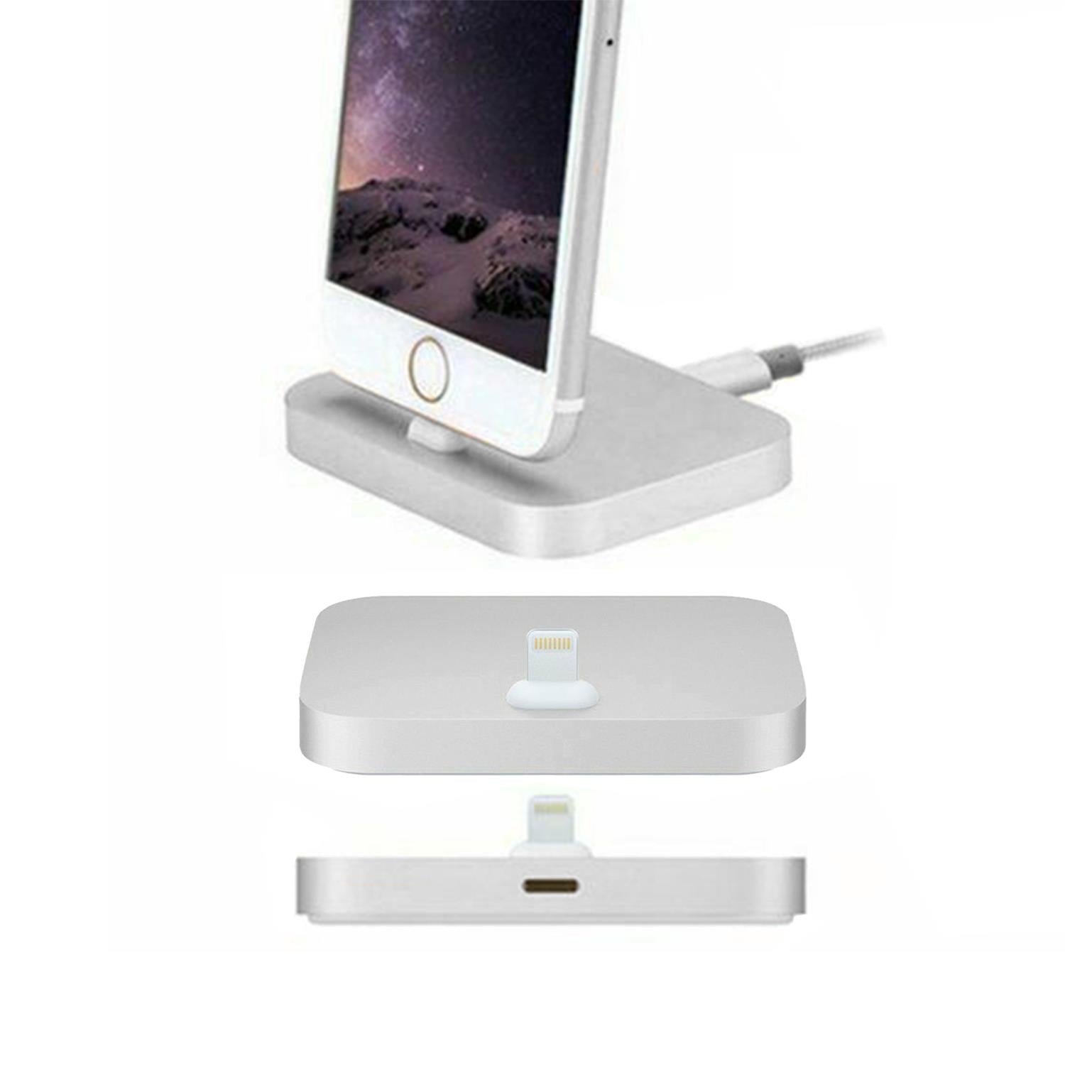 Aluminium Phone Dock Compatible With Eight-pin Devices | Silver