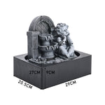 Tabletop Resin Cherub Fountain With Led Light