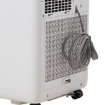 9000 Btu Portable Air Conditioner White Mobile Ac With Remote, 24h Timer, Wifi Smart Control & App, Cooling& Fan