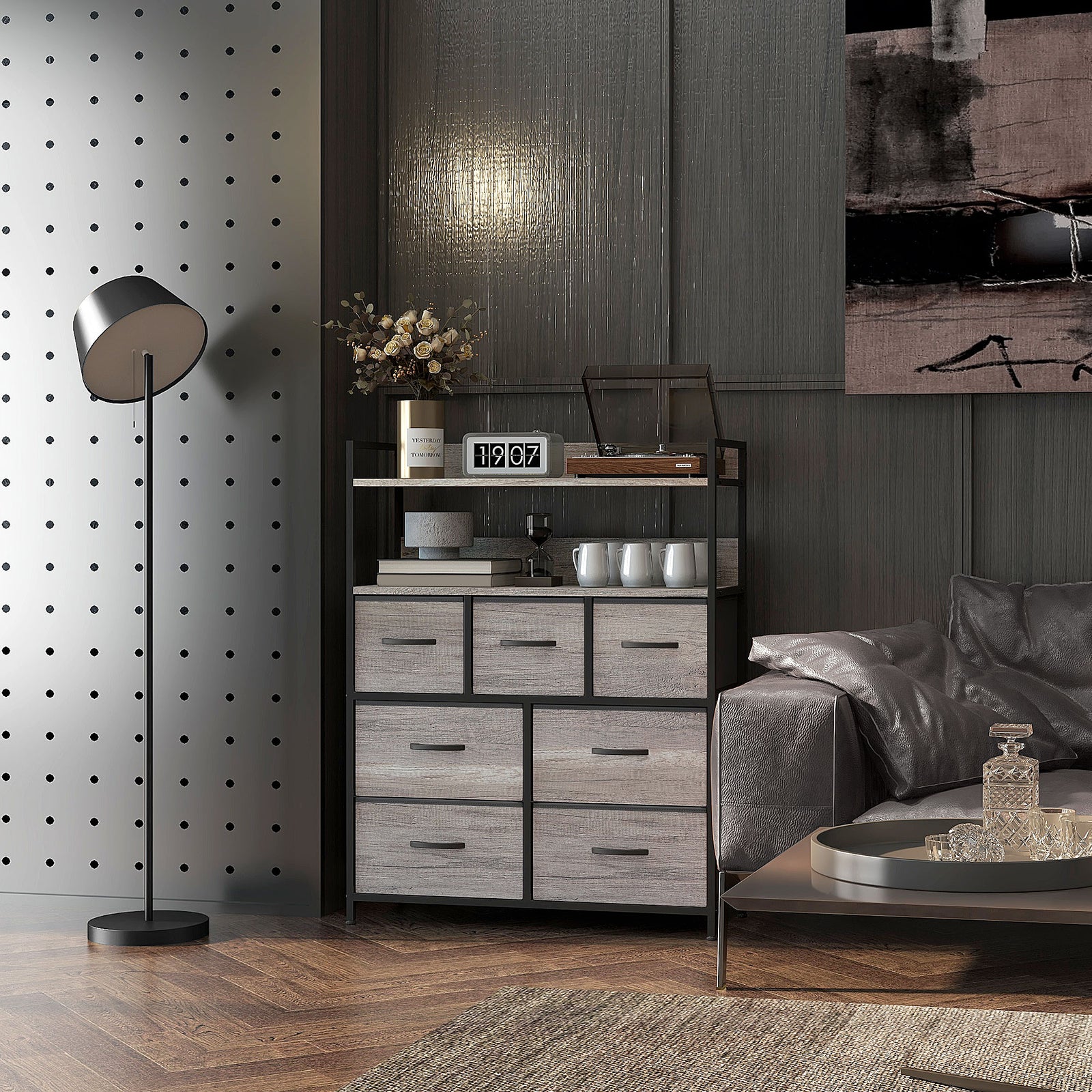 Bedroom Chest Of Drawers 4/5/6/7 Drawer Dresser W/ Shelf | Extra Large