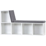 2 Tier Bookcase With Removable Cushions Storage Cabinet