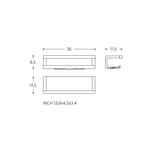 Bathroom Shelf, Organizer Glass Wiper Matt Black Architect S+ Collection