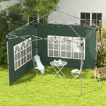 Gazebo Side Panels For 3x3(m) Or 3x4m Pop Up Gazebo, 2 Pack | Green